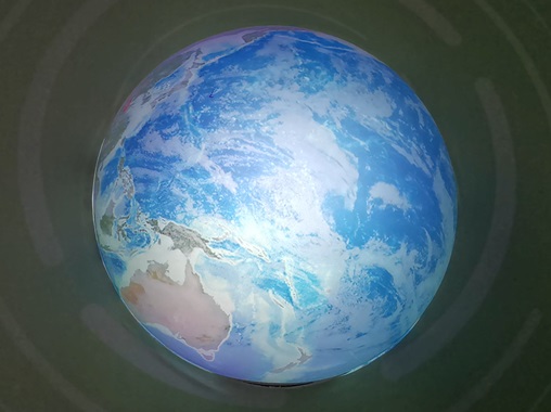 山東種子谷主題農業展廳多媒體展項-內投半球球幕投影觸摸互動